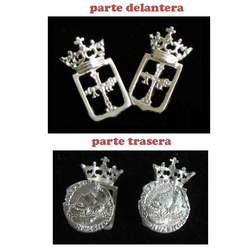 Imagen gemelos plata escudo Asturias